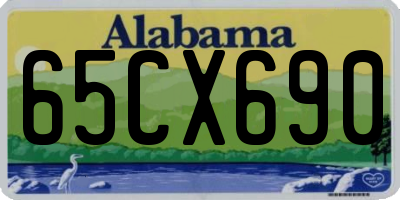 AL license plate 65CX690
