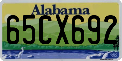 AL license plate 65CX692