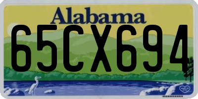 AL license plate 65CX694