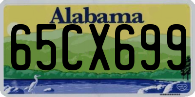 AL license plate 65CX699