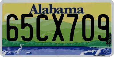 AL license plate 65CX709