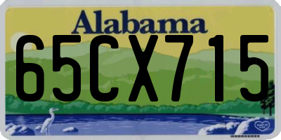 AL license plate 65CX715