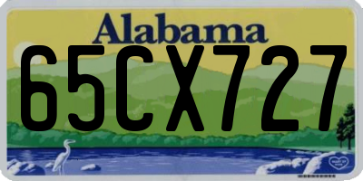 AL license plate 65CX727