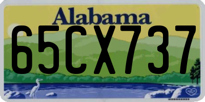 AL license plate 65CX737