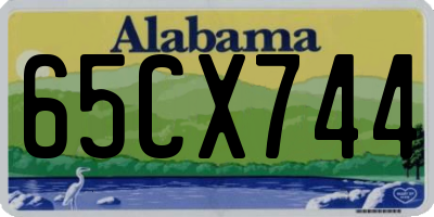 AL license plate 65CX744