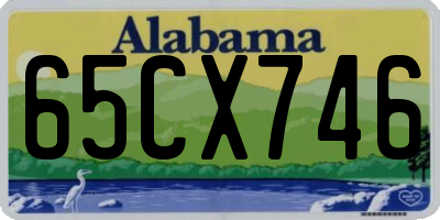 AL license plate 65CX746