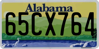 AL license plate 65CX764