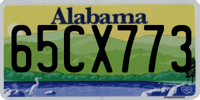 AL license plate 65CX773