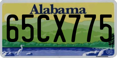 AL license plate 65CX775