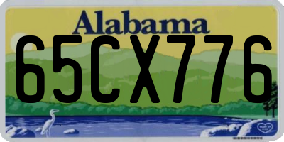AL license plate 65CX776