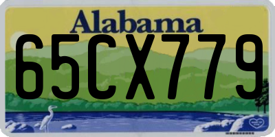 AL license plate 65CX779