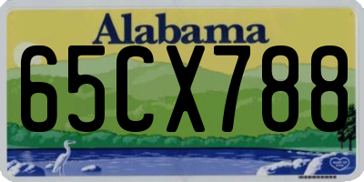 AL license plate 65CX788