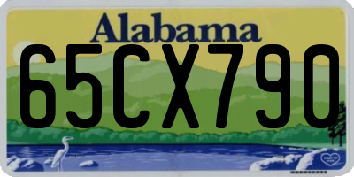 AL license plate 65CX790