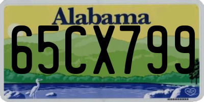 AL license plate 65CX799