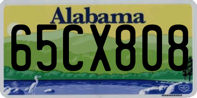 AL license plate 65CX808