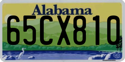 AL license plate 65CX810