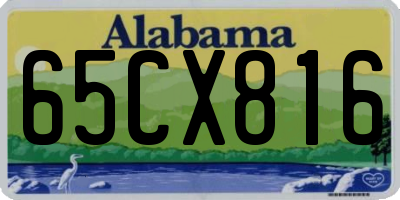 AL license plate 65CX816