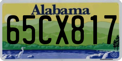 AL license plate 65CX817