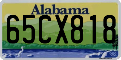 AL license plate 65CX818