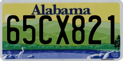 AL license plate 65CX821