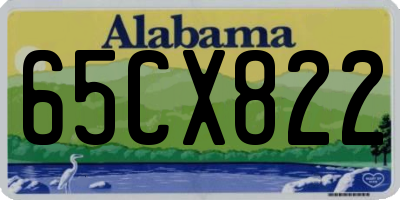 AL license plate 65CX822