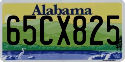 AL license plate 65CX825