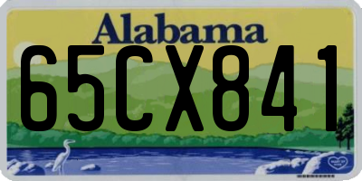 AL license plate 65CX841