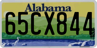 AL license plate 65CX844