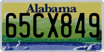 AL license plate 65CX849