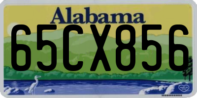 AL license plate 65CX856
