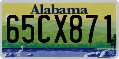 AL license plate 65CX871
