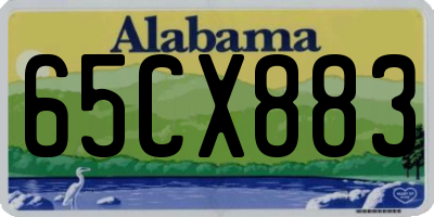 AL license plate 65CX883