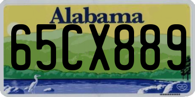 AL license plate 65CX889