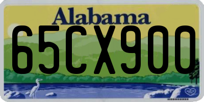 AL license plate 65CX900
