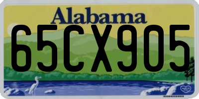 AL license plate 65CX905