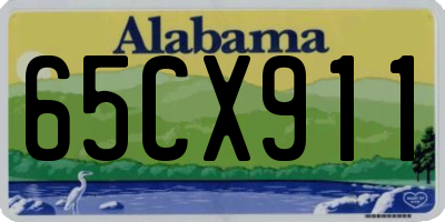 AL license plate 65CX911