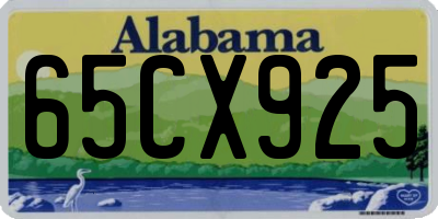 AL license plate 65CX925
