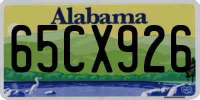 AL license plate 65CX926