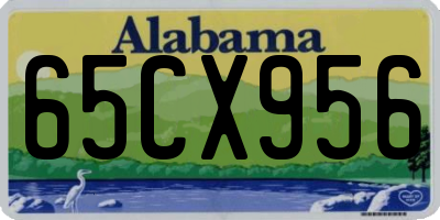 AL license plate 65CX956