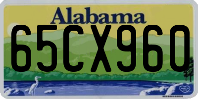 AL license plate 65CX960
