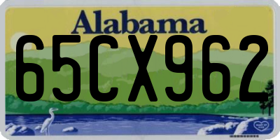 AL license plate 65CX962