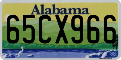 AL license plate 65CX966