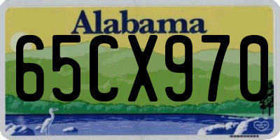 AL license plate 65CX970