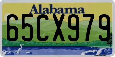 AL license plate 65CX979