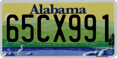 AL license plate 65CX991