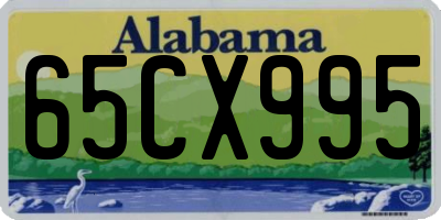 AL license plate 65CX995