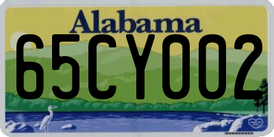 AL license plate 65CY002