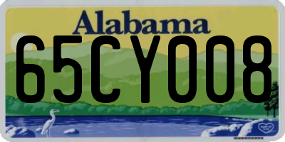 AL license plate 65CY008