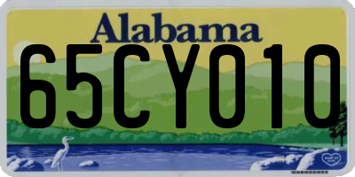 AL license plate 65CY010