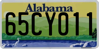 AL license plate 65CY011